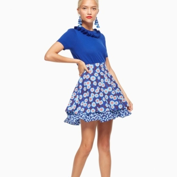 kate spade Dresses & Skirts - KATE SPADE Tangier Floral Double Layer Skirt {W15}